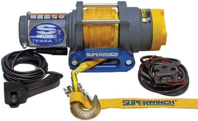 SUPERWINCH TERRA 35 WINCH WITH SYNTHETIC ROPE - Utility ATV Winches