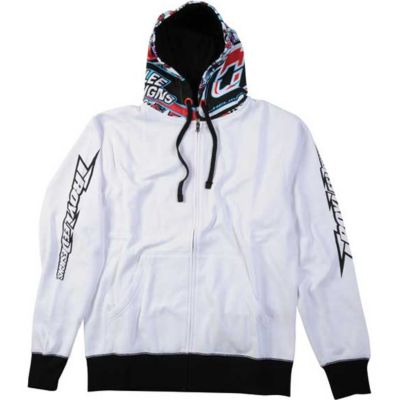 TROY LEE DESIGNS HISTORY POP FLEECE ZIP HOODY - Discount & Sale ATV Casual Clearance