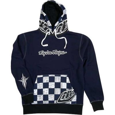 TROY LEE DESIGNS YOUTH CHECK-IT FLEECE PULLOVER HOODY - 