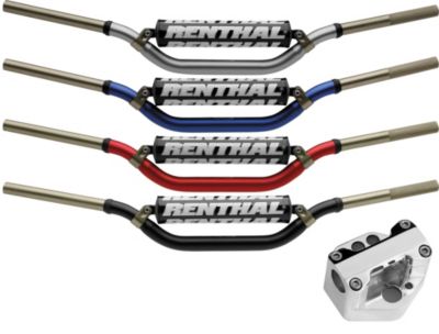 TRAIL TECH BAR CLAMP WITH RENTHAL TWINWALL HANDLEBAR COMBO - 