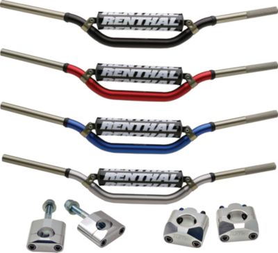 TURNER OVERSIZED MOUNTS WITH RENTHAL TWINWALL HANDLEBAR COMBO -  Dirt Bike Bar And Clamp Combos 