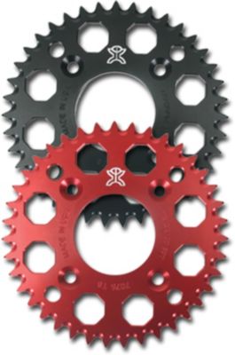 TWO BROTHERS REAR SPROCKET, RED OR BLACK
