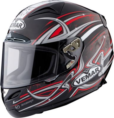 VEMAR ECLIPSE HELMET - TRIBAL FLAME -  Cruiser Full Face 