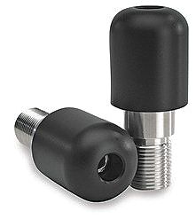 VORTEX BAR END SLIDERS - BLACK
