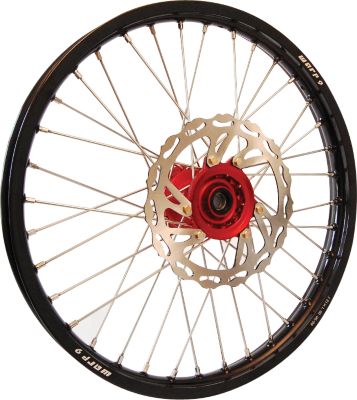 WARP 9 COMPLETE FRONT WHEEL 1.60x21 - RED/BLACK - 
