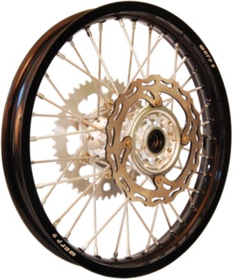 WARP 9 COMPLETE REAR WHEEL 2.15x18 - SILVER/BLACK - 
