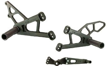 WOODCRAFT REARSET KIT WITH SHIFT PEDAL -  Motorcycle Foot Controls 