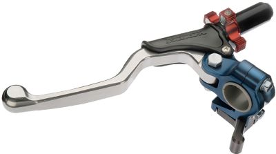 WORKS CONNECTION ELITE CLUTCH W/THUMB HOT START BLUE - Dirt Bike Clutch Levers