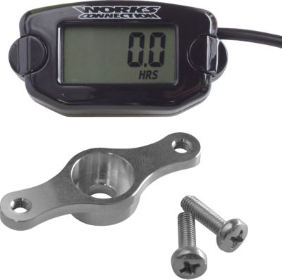 WORKS CONNECTION HOUR-TACH METER & MOUNT KIT