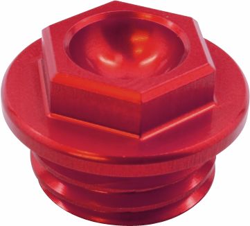 WORKS CONNECTION OIL FILLER PLUG - RED - ATV Oil Filler And Drain Plugs