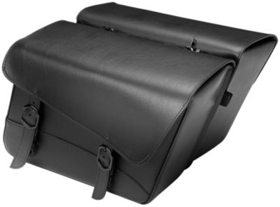 Willie Saddlebags on Willie   Max Black Jack Slant Saddlebags   Large