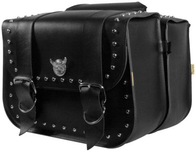 WILLIE & MAX STUDDED SADDLEBAG - TOURING -  Cruiser Saddle Bags 