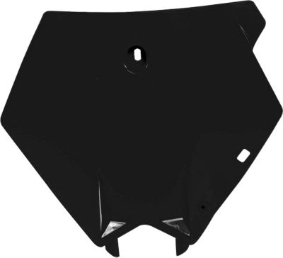 UFO FRONT NUMBER PLATE - BLACK - Dirt Bike Front Number Plates