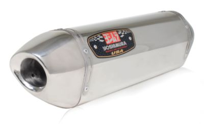 YOSHIMURA R-77 FULL SYSTEM EXHAUST - STAINLESS STEEL WITH STAINLESS END CAP - Motion Pro Tire Iron - 16