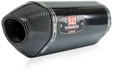 YOSHIMURA R-77 FULL SYSTEM EXHAUST - CARBON FIBER - Blingstar Ignition Plug Set - Polished Aluminum