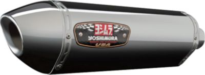 YOSHIMURA R-77 EPA COMPLIANT SLIP-ON EXHAUST - STAINLESS STEEL WITH STAINLESS END CAP - 