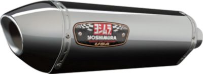 YOSHIMURA R-77 SLIP-ON EXHAUST - STAINLESS STEEL WITH STAINLESS END CAP - 