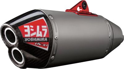 YOSHIMURA RS-4D PRO SERIES FULL SYSTEM EXHAUST - TITANIUM/TITANIUM - Dirt Bike Exhaust Systems & Accessories