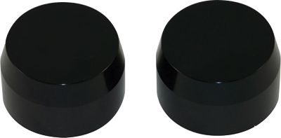 YANA SHIKI FORK CAPS - BLACK - Motorcycle Fork Accessories
