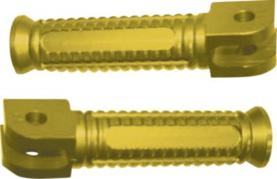 YANA SHIKI BILLET ALUMINUM FRONT FOOTPEGS - GOLD -  Motorcycle Foot Pegs 