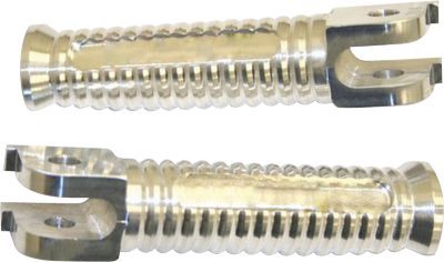 YANA SHIKI BILLET ALUMINUM FRONT FOOTPEGS - NATURAL -  Motorcycle Foot Pegs 