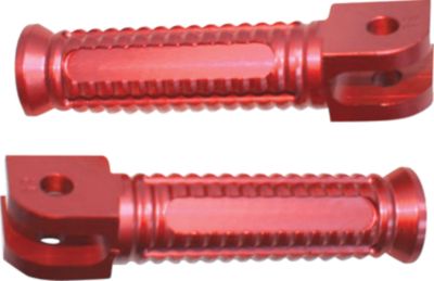 YANA SHIKI BILLET ALUMINUM FRONT FOOTPEGS - RED -  Motorcycle Foot Pegs 