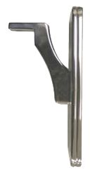 YANA SHIKI REAR FOOTPEG LICENSE PLATE MOUNT BRACKET - CHROME - 