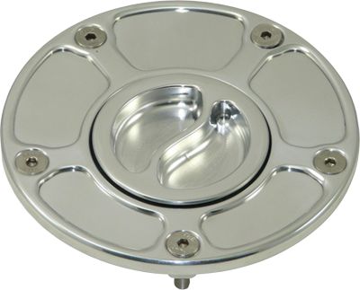 YANA SHIKI BILLET GAS CAP - POLISHED -  Motorcycle Gas Caps 