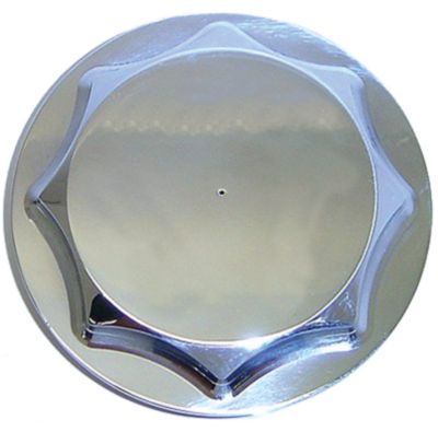 YANA SHIKI GAS CAP - BLANK CHROME -  Motorcycle Gas Caps 