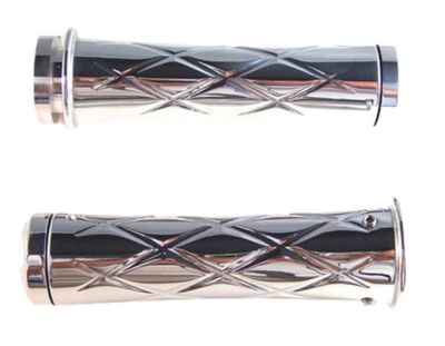 YANA SHIKI CURVED CRISS CROSS W/FLAT END GRIPS - POLISHED