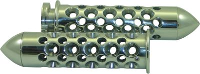 YANA SHIKI BILLET HOLES STRAIGHT GRIPS WITH POINTED END - POLISHED - Maier Hood - Yamaha