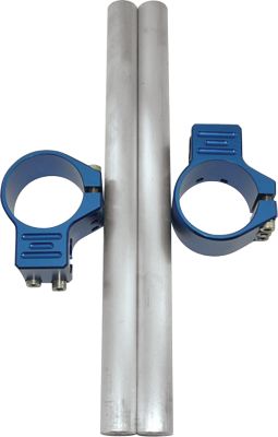 YANA SHIKI 50MM CLIP-ON HANDLEBARS - BLUE - Precision Racing Products Pro Steering Stabilizer - Stock Steering Stem