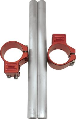 YANA SHIKI 48MM CLIP-ON HANDLEBARS - RED - Motorcycle Parts