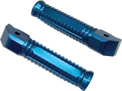 YANA SHIKI BILLET ALUMINUM REAR FOOTPEGS - BLUE -  Motorcycle Foot Pegs 