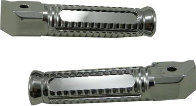 YANA SHIKI BILLET ALUMINUM REAR FOOTPEGS - CHROME -  Motorcycle Foot Pegs 