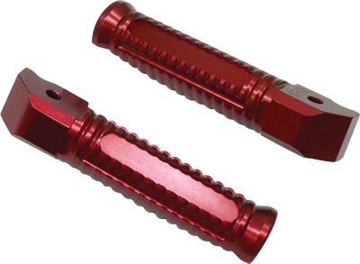 YANA SHIKI BILLET ALUMINUM REAR FOOTPEGS - RED -  Motorcycle Foot Pegs 