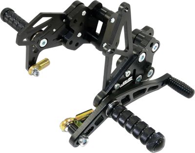 YANA SHIKI BILLET REAR SETS - BLACK