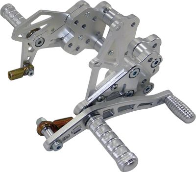 YANA SHIKI BILLET REAR SETS - SILVER