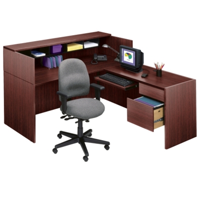Reception L-Desk with Right Return, 10881