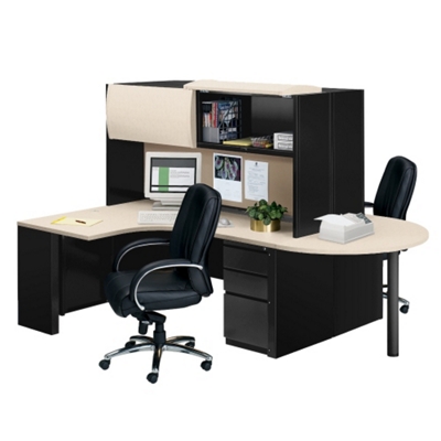 T Dual Workcenter with Hutches, 11277
