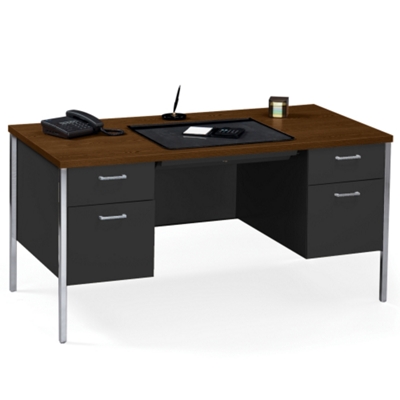 60" x 30" Double Pedestal Steel Desk, 11942