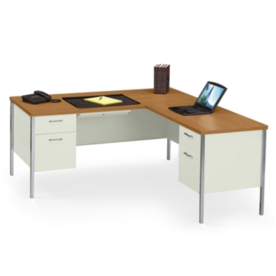 Steel L-Desk with Right Return, 11946