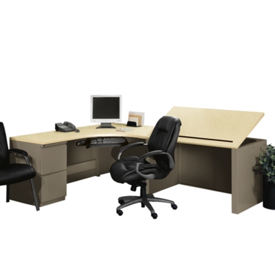 Drafting Table with Right J-Table Set, 11966