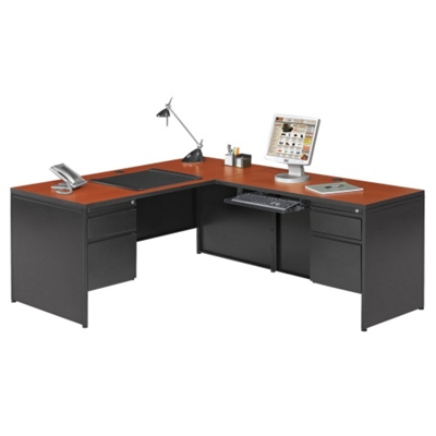 Steel L Desk with Right Return, 11997