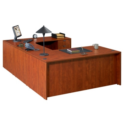 U Desk with Right Bridge, 13154