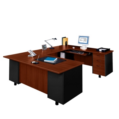U-Desk with Right Bridge, 15258