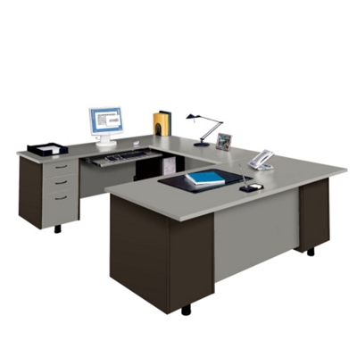 U-Desk with Left Bridge, 15259