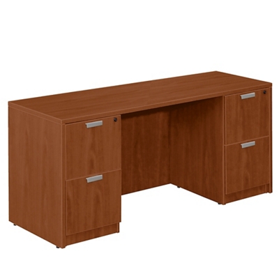 Kneespace Credenza with Four File Drawers, 15769