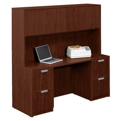 66" Credenza with Overhead Hutch, 15772
