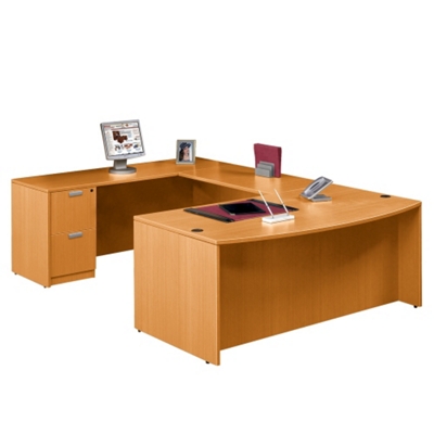 Bow Front U-Desk, 15777